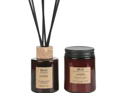 Candela Profumata con Diffusore di Fragranze DARK ELEGANCE 9 cm Marrone