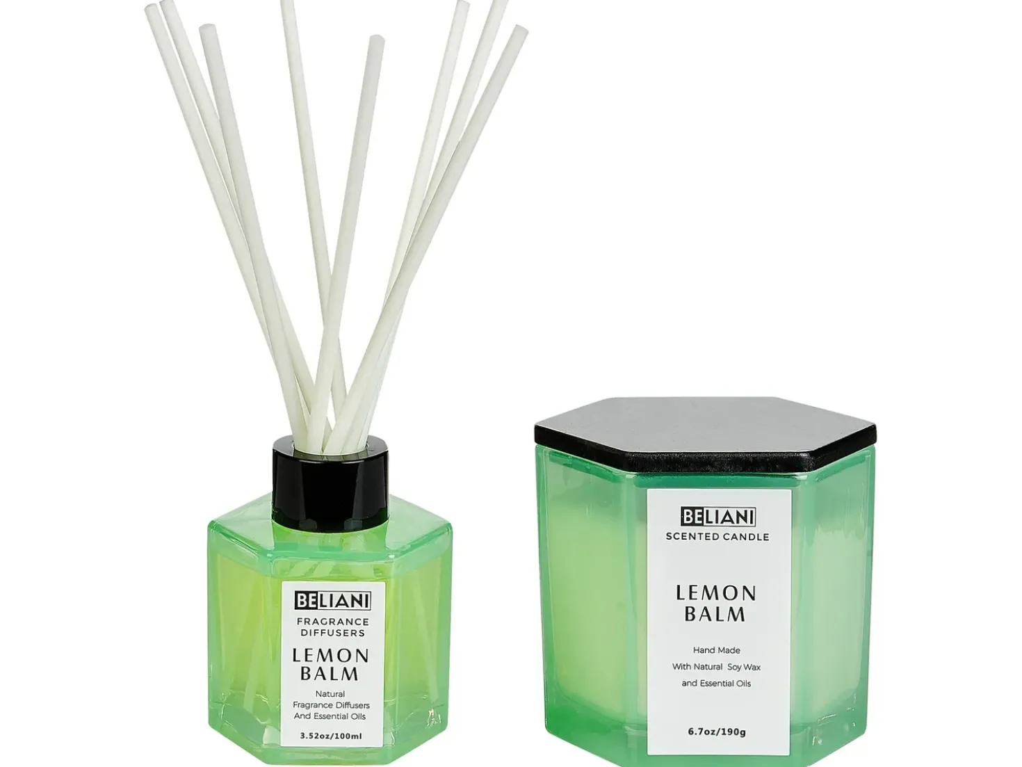 Candela Profumata con Diffusore di Fragranze CLASSY TINT Cera di Soia Note fresche