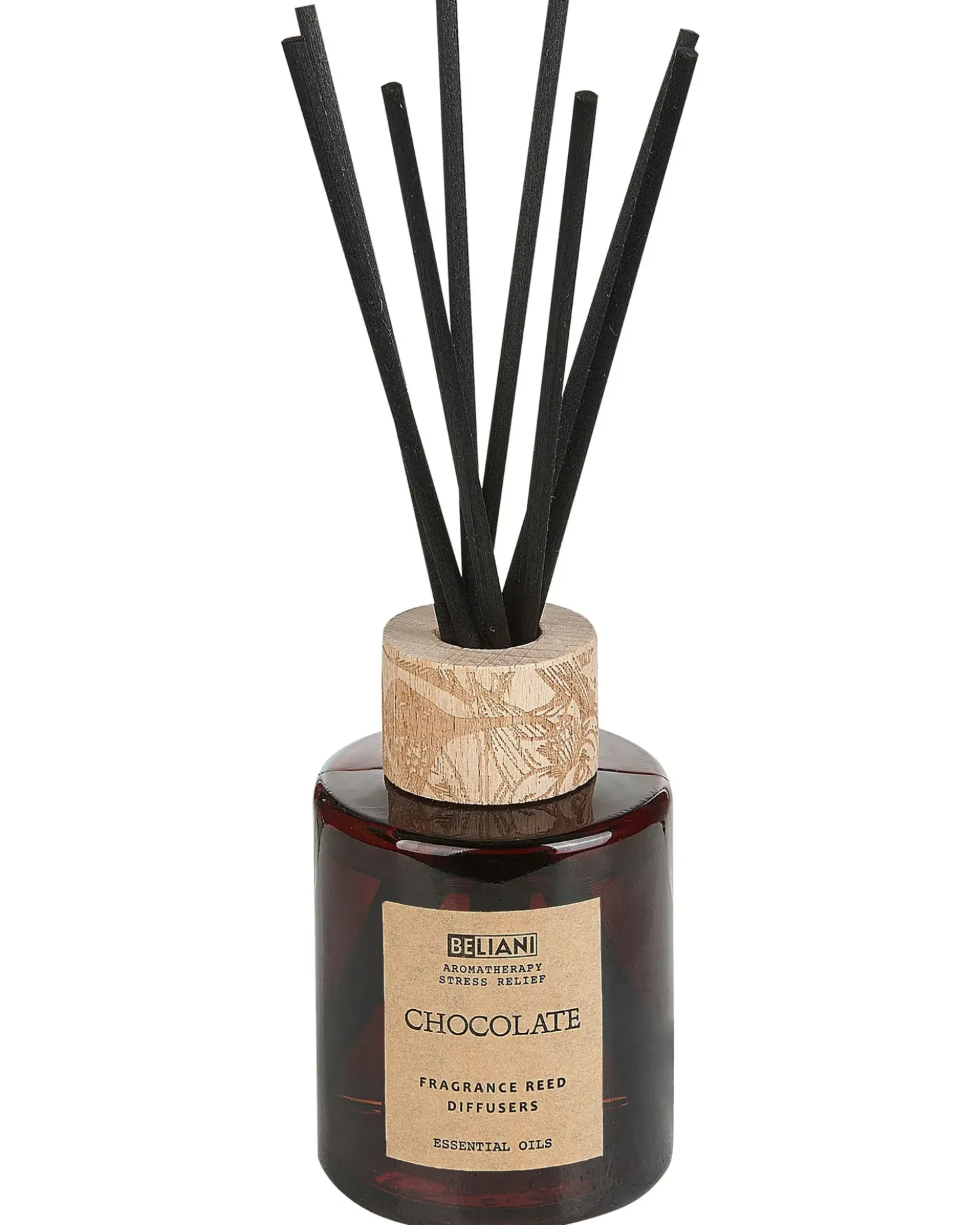Candela Profumata con Diffusore di Fragranze DARK ELEGANCE 9 cm Marrone