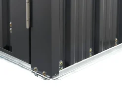 Capanno per gli attrezzi AOSTA 270 cm 105 cm Nero