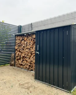 Capanno per gli attrezzi AOSTA 270 cm 105 cm Nero