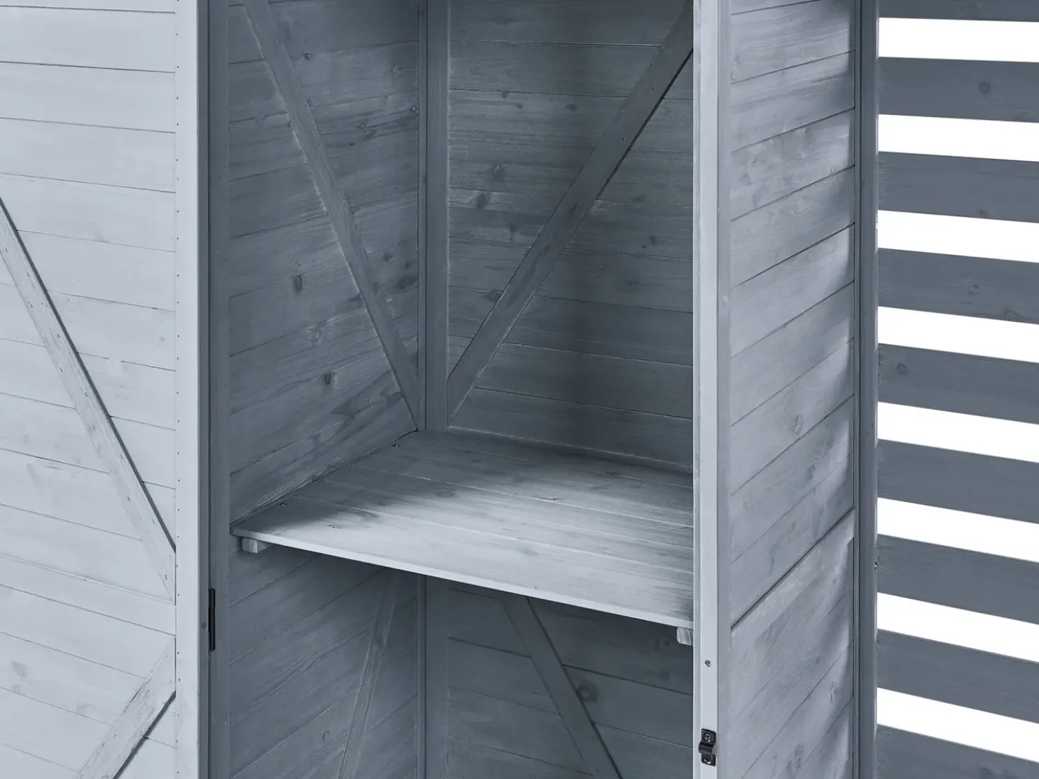Capanno per gli attrezzi CENGIO 130 cm 57 cm Grigio
