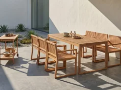 Carrello per bevande da giardino SASSARI II Legno di acacia certificato Marrone chiaro