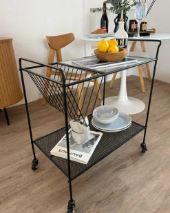 Carrello portavivande ALAMO Metallo Nero
