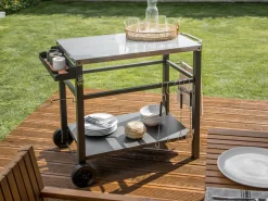 Carrello portavivande da giardino SPIAZZI Metallo Nero
