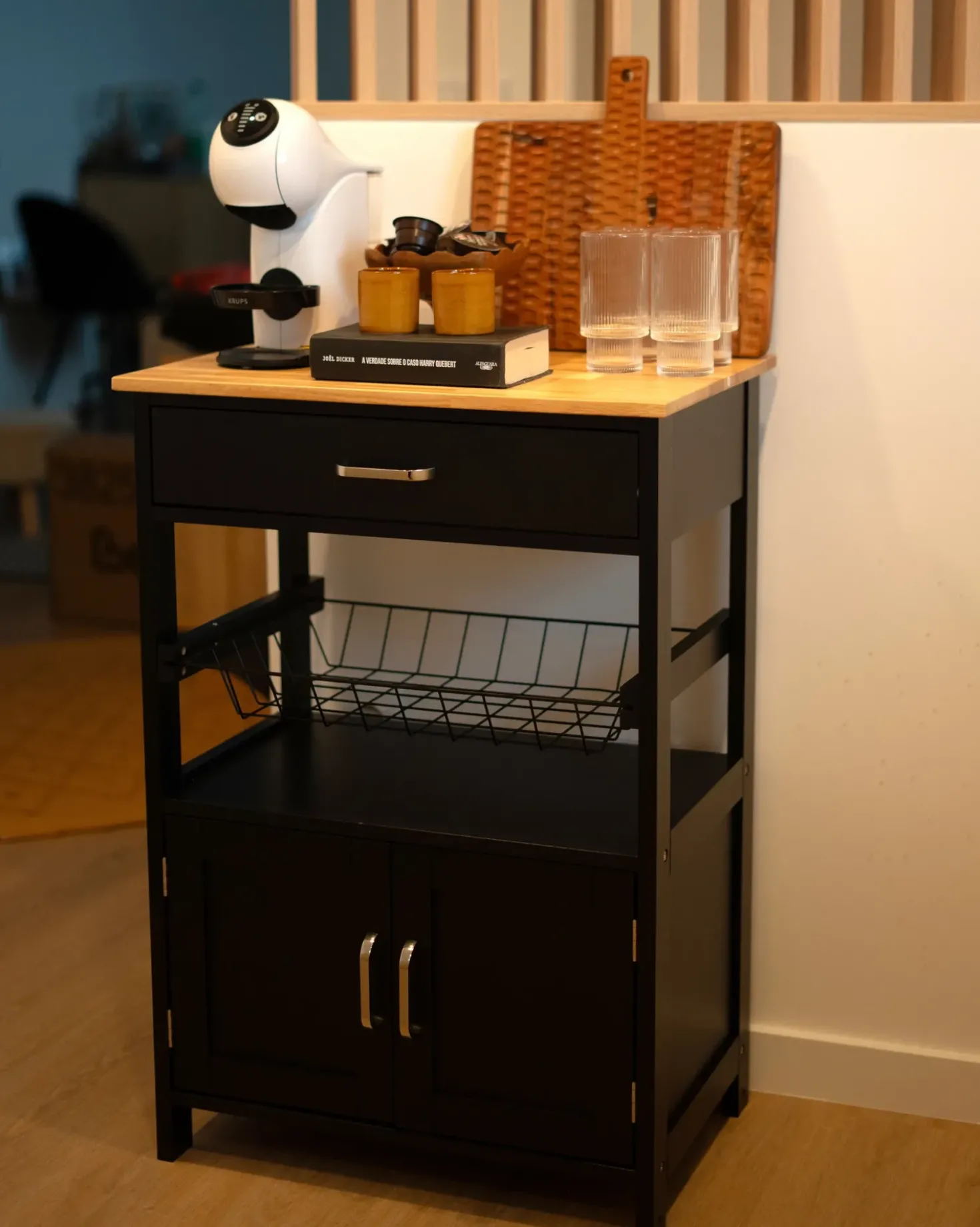 Carrello portavivande LUGO Nero