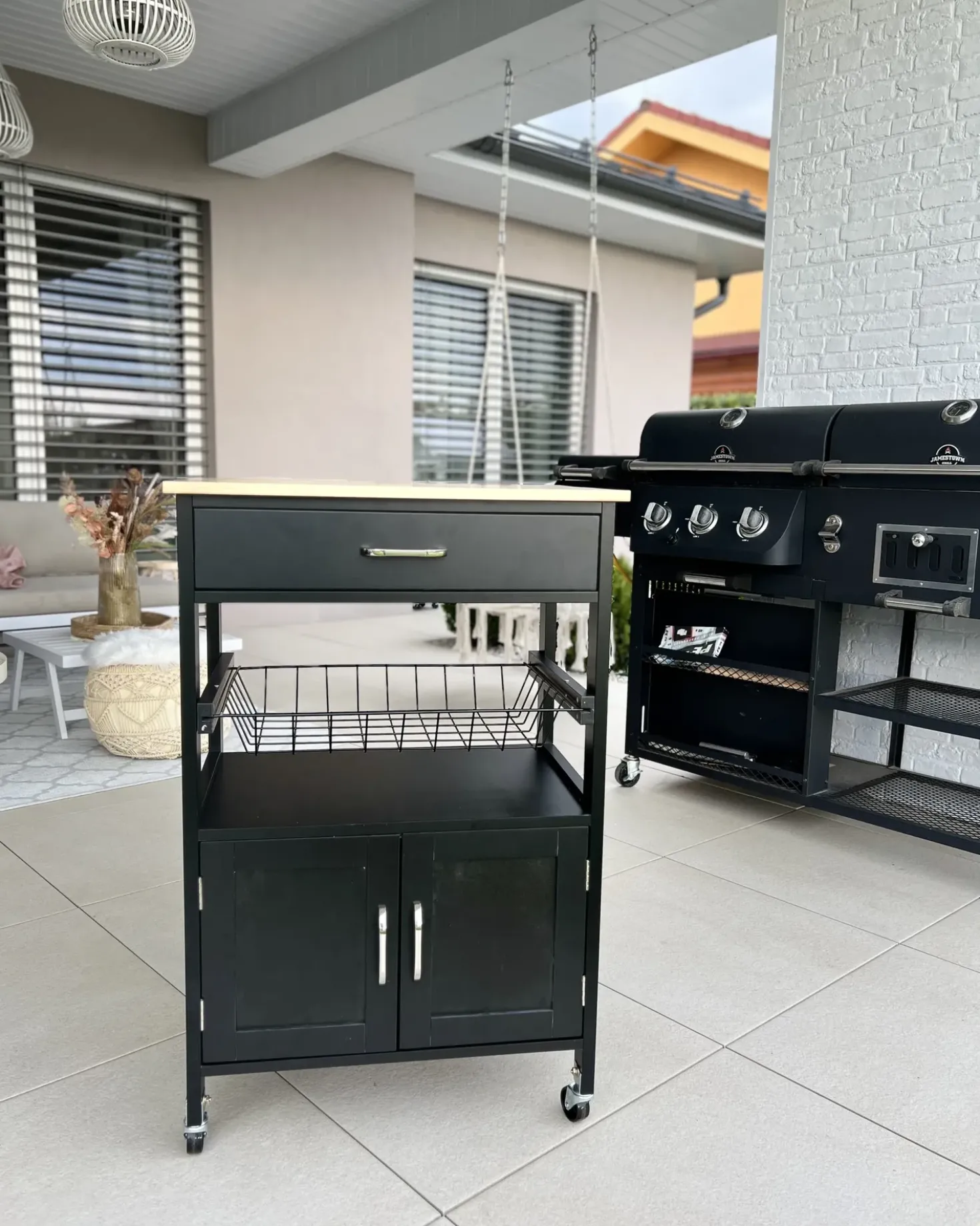 Carrello portavivande LUGO Nero