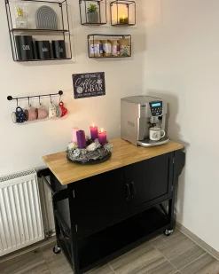 Carrello portavivande MELE Nero