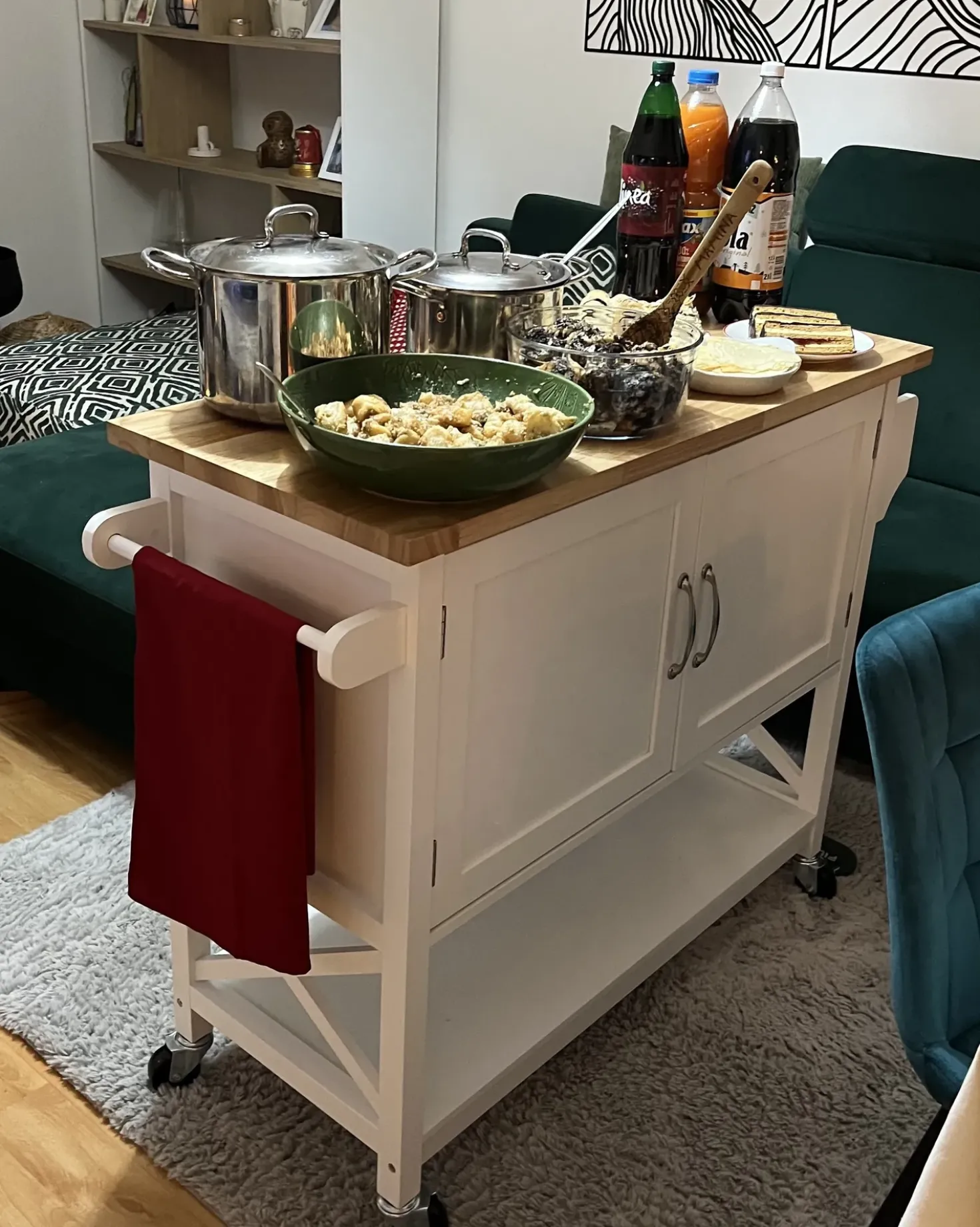 Carrello portavivande MELE Bianco