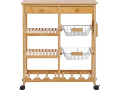Carrello portavivande MORINO Bambù Marrone chiaro