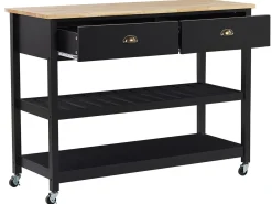Carrello portavivande NAVARINO Legno Nero
