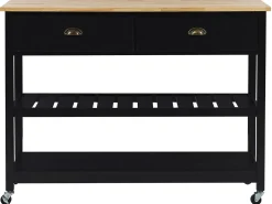 Carrello portavivande NAVARINO Legno Nero