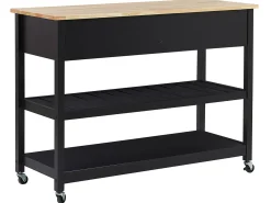 Carrello portavivande NAVARINO Legno Nero