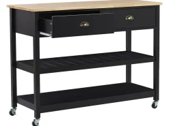 Carrello portavivande NAVARINO Legno Nero