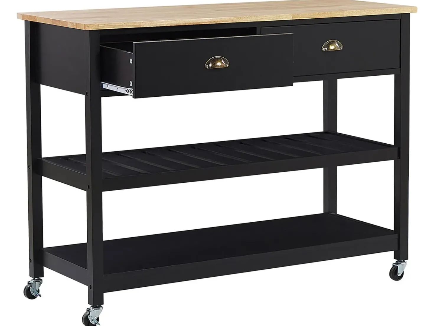 Carrello portavivande NAVARINO Legno Nero