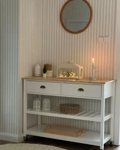 Carrello portavivande NAVARINO Legno Bianco