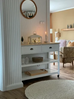 Carrello portavivande NAVARINO Legno Bianco
