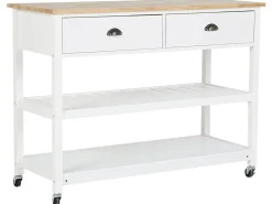Carrello portavivande NAVARINO Legno Bianco