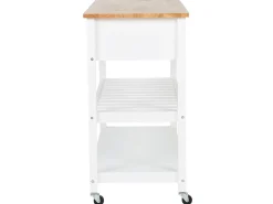 Carrello portavivande NAVARINO Legno Bianco