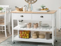 Carrello portavivande NAVARINO Legno Bianco