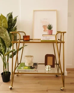 Carrello portavivande NOTI Metallo Oro