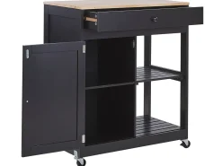 Carrello portavivande TRAPANI Nero