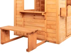 Casetta da giardino AMPELIKO Legno di abete Marrone