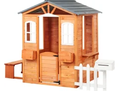 Casetta da giardino AMPELIKO Legno di abete Marrone