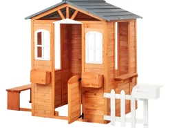 Casetta da giardino AMPELIKO Legno di abete Marrone