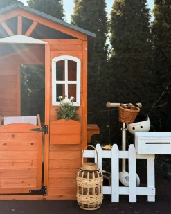 Casetta da giardino AMPELIKO Legno di abete Marrone