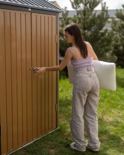 Casetta da giardino NOCCIANO 313 cm 220 cm Marrone
