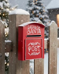 Cassetta postale di Natale ESPOO 30 cm Rosso