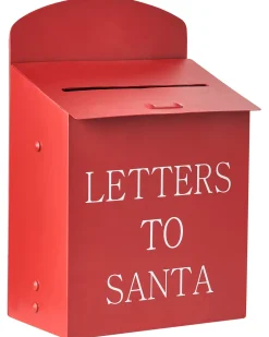 Cassetta postale di Natale FORSSA 30 cm Rosso