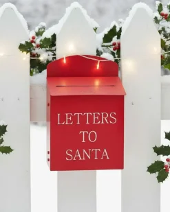 Cassetta postale di Natale FORSSA 30 cm Rosso