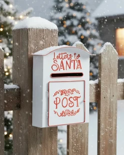 Cassetta postale di Natale ESPOO 30 cm Bianco