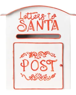 Cassetta postale di Natale ESPOO 30 cm Bianco
