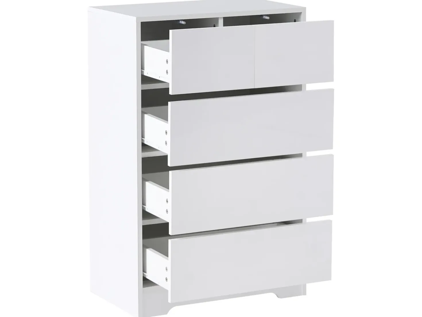 Cassettiera a 5 cassetti ALBERTA Bianco