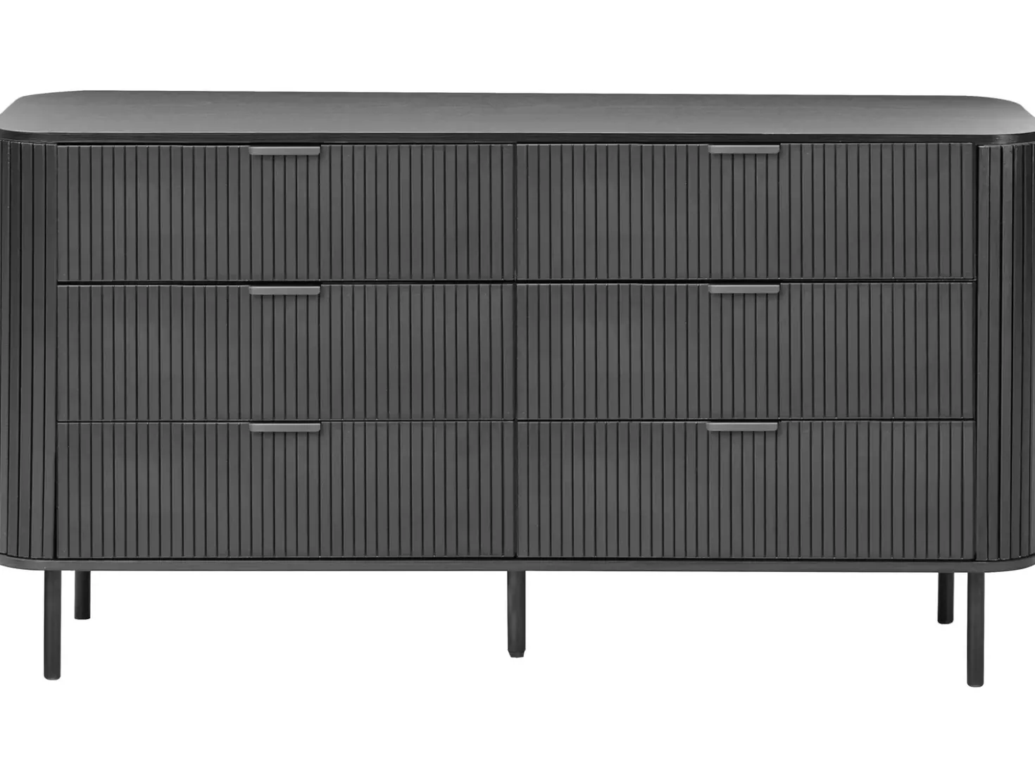 Cassettiera a 6 cassetti BRADLEY Nero