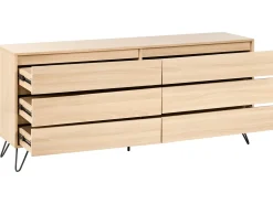 Cassettiera a 6 cassetti CARDIGAN Marrone chiaro