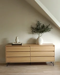 Cassettiera a 6 cassetti CARDIGAN Marrone chiaro