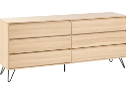 Cassettiera a 6 cassetti CARDIGAN Marrone chiaro