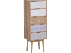 Cassettiera a 5 cassetti FOLEY Multicolore