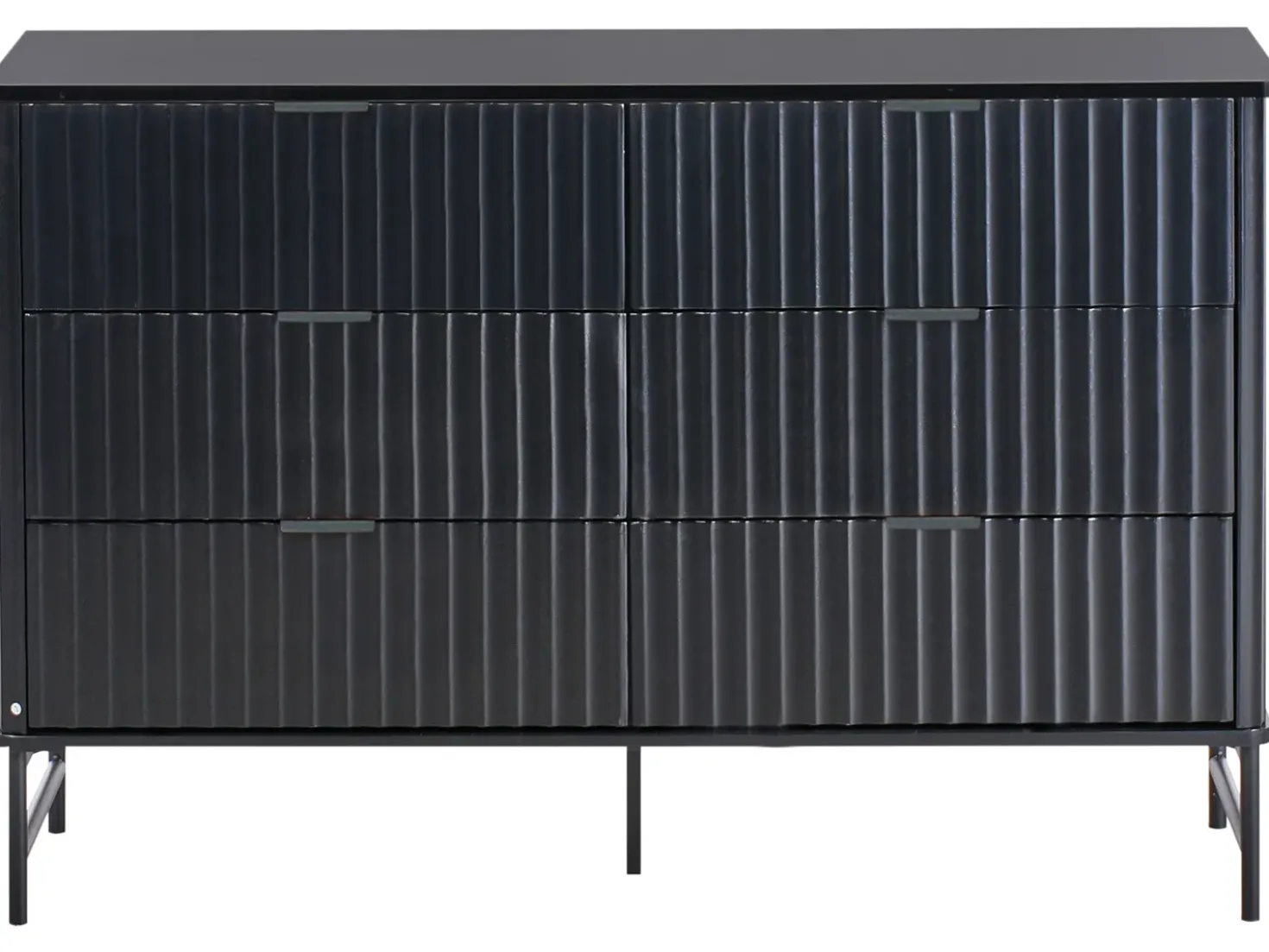 Cassettiera a 6 cassetti GLASTONBURY Nero