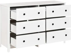 Cassettiera a 6 cassetti HAZELVALE Bianco