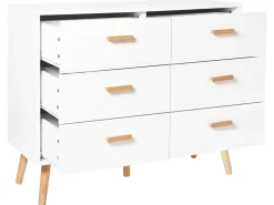Cassettiera a 6 cassetti NEWARK Bianco