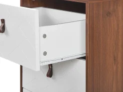 Cassettiera a 3 cassetti NUEVA Marrone scuro/Bianco