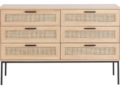 Cassettiera a 6 cassetti PASCO Marrone chiaro