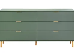 Cassettiera a 6 cassetti WALPOLE Verde