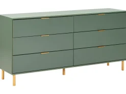 Cassettiera a 6 cassetti WALPOLE Verde