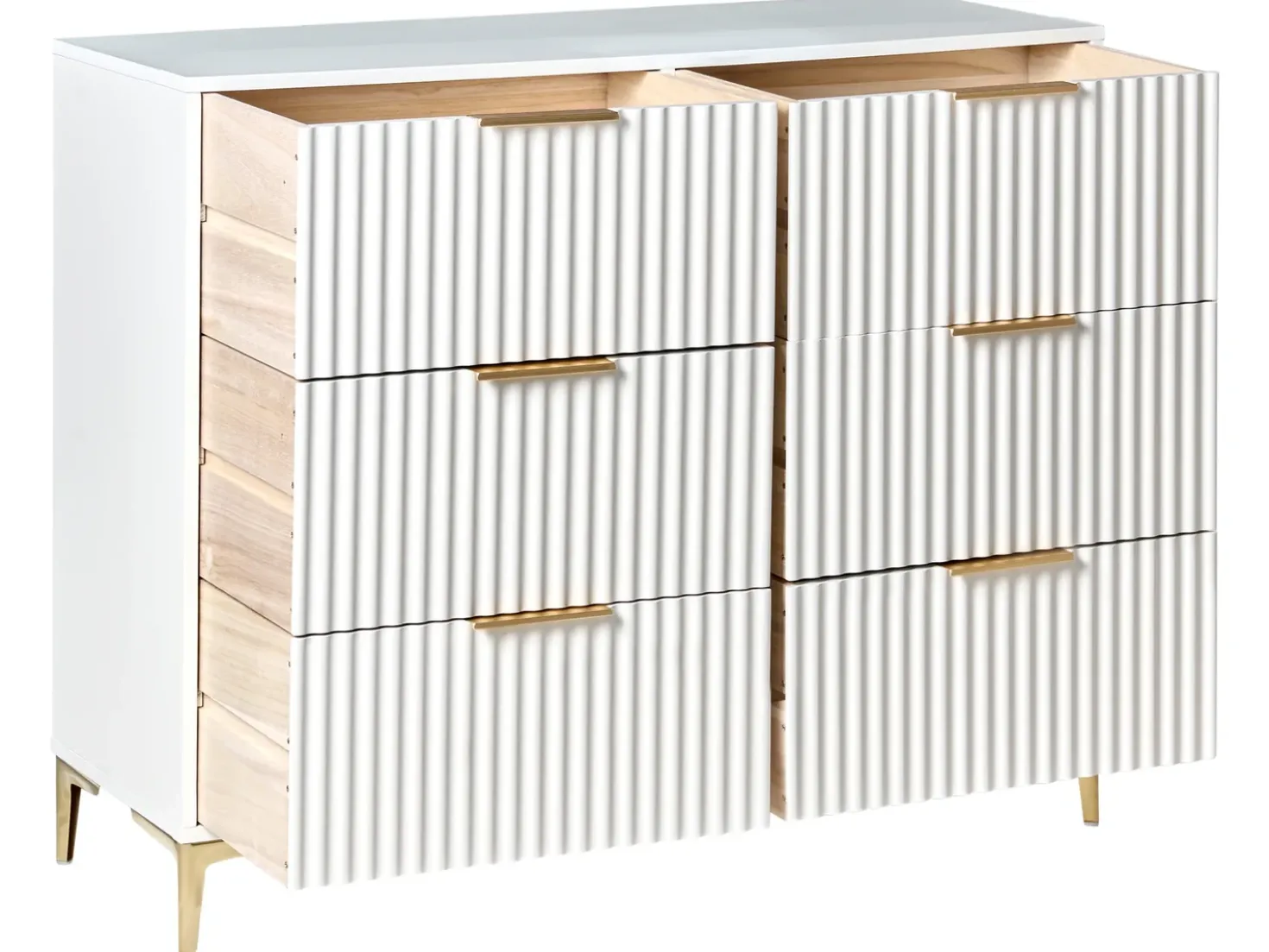 Cassettiera a 6 cassetti WALCOTT Bianco